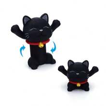 Brinquedo de Gato Espiral Expansível para Alívio de Estresse Impresso em 3D, Brinquedo Decorativo Criativo Inesperado, Modelo de Travessia Impossível