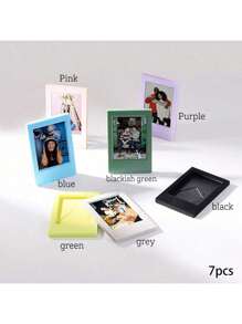 1pc 3-Inch Instant Camera Photo Frame, DIY Magnetic Sheets Variable Combination Display Stand Creative Magnet Mini Photo Frame