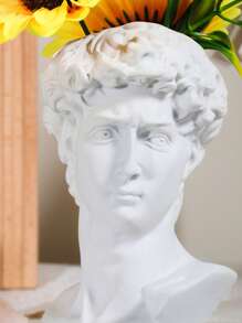 1 pièce de vase de décoration d'intérieur représentant la sculpture antique grecque de David, figurine en résine tridimensionnelle, décor de pot de fleurs d'intérieur et d'extérieur, décoration exquise