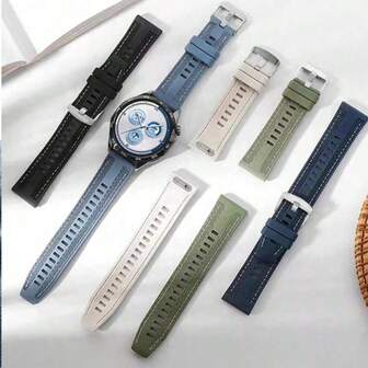 Correa de reloj inteligente de nailon trenzado de 22 mm - Adecuada para Hua Wei Watch GT5/GT5 Pro 46mm/GT4 46mm/GT2/3/4/Watch Ultimate - Elegante y ajustable, correa de repuesto cómoda