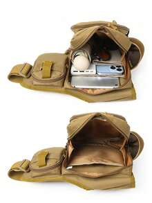 Tactical Chest Waist Pack For Men Outdoor Fanny Pack With Multipal Compartments, Perfect For Hiking, Cycling, Camping & Fishing Adjustable Crossbody Strap - Nhiều màu - Xem 5