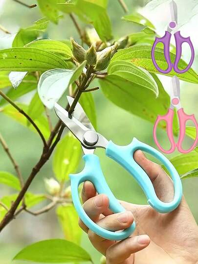 Professional Pruning Shears, Professional Garden Branch Scissors Clippers Set, Ambidextrous Comfort Grip Handles, Classic Style, Stainless Steel Blades, Manual Garden Scissors For Flower Arranging, Gardening Trimming, Plant Pruning, Fruit Picking, Stainless Steel Sharp Cutter Secateurs