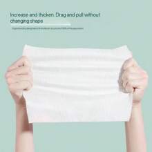 A Pack Of Disposable Face Towels, Dry And Wet Two-Use Cleansing Cloths, Thickened Pure Cotton Home Use Drawstring Washcloths, Very Suitable For Family, Parties, Gatherings, Travel Use, Facial Cleaning Products. Back To SchoolFor Beauty Salon Home Bathroom