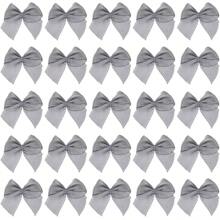 50/100pcs Mini Satin Bow, Assorted Colors - Polyester Handmade No Feather Bows, DIY Crafts, Garment Accessories, And Elegant Gift Wrapping Decorations