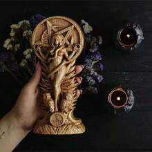 1 pezzo Statua della dea, Scultura della dea occidentale, Dea strega sumera, Saggezza femminile, Altare pagano, Dea, Statuetta della dea serpente Medusa, Decorazione per la casa - Multicolore - Visualizzare 6
