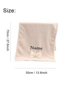 Toalha de mão personalizada com design bordado, personalizável com nome ou texto, toalhas de mão com laço, toalhas de mão para cozinha, banheiro, casa e viagem.