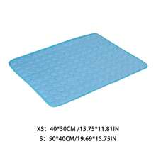 1 件装夏季轻薄凉感宠物垫，纯色缝边宠物垫，适合中小型猫狗，室内家用 - 彩色 - 查看 2
