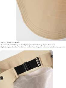 1顶女士马尾辫遮阳帽，适合骑行、旅行和露营