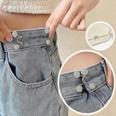 Bộ 8/4/2/1 kẹp quần điều chỉnh được bằng kim loại, phù hợp với quần jean, váy, quần tây, kẹp cài áo, unisex, chất liệu kim loại bền cao, không cần dụng cụ, điều chỉnh nhanh chóng, kẹp quần chống trượt, kẹp có thể tháo rời thời trang, vật dụng cần thiết khi đi du lịch, phù hợp cho nữ sinh, học sinh, quà tặng Ngày của Mẹ.
