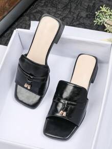 Sandales à talons hauts pour femmes, nouvelle mode 2025 polyvalente, sandales romaines à semelle souple antidérapante. Élégantes pour l'extérieur/la plage, talons épais