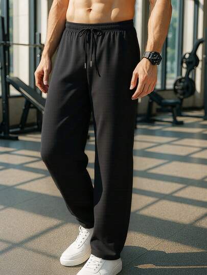 Lätta och bekväma herrbyxor för fritidsaktiviteter, lämpliga för löpning och fitness