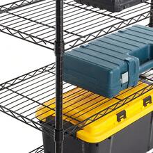 Hyper Tough Black Wire Shelf 6-Tier 72"H X 47.7"W X 18"D, 2100lbs Total Capacity - 1 - View 6