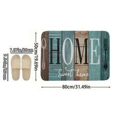 1/2/3 Pcs Farmhouse Style Kitchen Rugs: Green, Brown And Teal Green Spring/Summer Outdoor Theme Kitchen Mats, 5mm Thickness, 850g/Sqm, Rectangular, Machine Washable, Soft, Easy To Clean, Suitable For Kitchen, Bathroom, Bedroom And Living Room - Multicolor - View 14