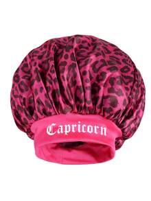 1顶缎面睡帽，印有12个星座图案，可定制。宽边弹力缎面睡帽，适用于护发、旅行、美发产品、美发工具、美发配饰、发型师和美发用品。 - 玫紅色 - 查看 15