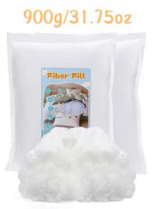 1 set de 80/130/260/500/900g de algodón de relleno, algodón de plumón súper , algodón de seda tejido comprimido al vacío, relleno de poliéster, adecuado para almohadas, cojines de tiro, relleno de muñecos de peluche