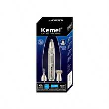Kemei 1PC KM-315 Electric Strong Ear/Eyebrows/Nose Hair Trimmer 3In1 Automatic Shaver Rechargeable Multi Functional Nose Hair Remover Machine For Men - Silver - View 6