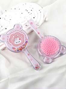 Cartoon Animal Hair Brush For Babies And Kids, Cute Detangling Comb For Children Hair Styling, Anti-Static Daily Hair Brush