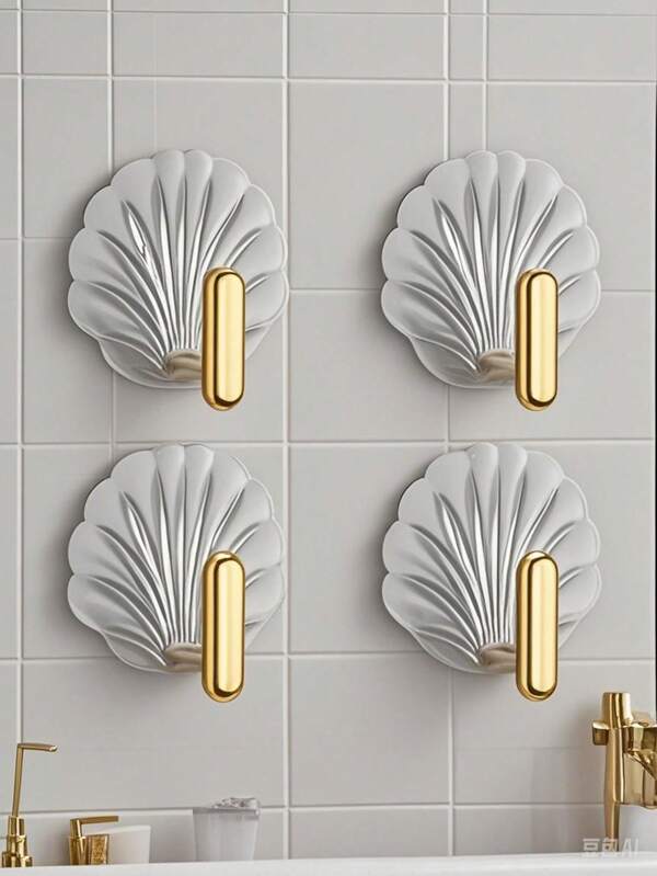 Creative Adhesive Hooks, Strong No Drill Acrylic Transparent Sticky Hooks, Waterproof Nail-Free Hooks For Kitchen, Bathroom, Wall Storage Organizer, High Weight Capacity, Acrylic Suction Hooks, Bathroom, Kitchen, Door Organizer, Waterproof No-Damage Acrylic Hook Set, High Weight Capacity