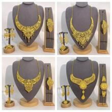 5pcs Luxury Bridal Jewelry Set With Earrings, Necklace And Ring, Suitable For Weddings, Ceremonies, Parties