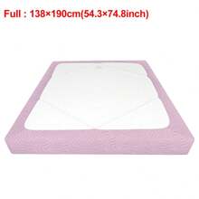 1 pieza Funda de colchón con diseño jacquard de unicolor, cobertor elástico para proteger tu ropa de cama y agregar estilo al hogar, adecuado para todas las estaciones