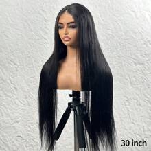 CUEKI 4x4 Closure Lace Wig Straight HD Transparent Lace Closure Glueless Wig Fiber Mixed Human Hair Pre Cut Pre Plucked All Ready Wigs For Women Wear & Go Fast Install For Beginners(Bob Wig 6inch)
