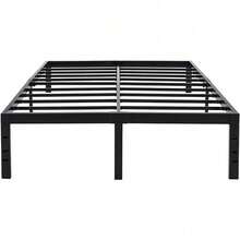 Cama de plataforma de 45 Min ST de 18 pulgadas con máxima capacidad de almacenamiento/reforzada/capacidad de 3500 lbs/fácil ensamblaje/base para colchón/láminas de acero/silencioso, tamaño Queen - Lleno - Ver 1