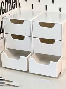 1pc/ Acrylic Storage Box Drawer Type Divided Desktop Organizer Portable Box Cosmetics Socks Sundries Toy Storage Box Summer For Women Storage Organizer Gift Wedding