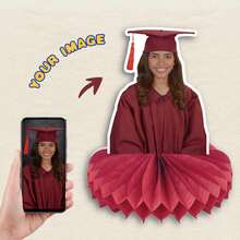 Custom Honeycomb Centerpiece With Photo, Personalized Centerpiece Table Decorations For Party Birthday Wedding Graduation Decorations - Multicolor - View 3