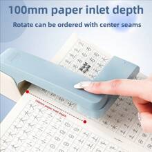 1 pieza/3000 piezas Grapadora ligera y ergonómica, giratoria 360°, visualmente atractiva, colores brillantes, manual, estructura de hierro, fácil de grapar, adecuada para estudiantes y oficina, puede grapar hasta 25 páginas, temporada de regreso a clases