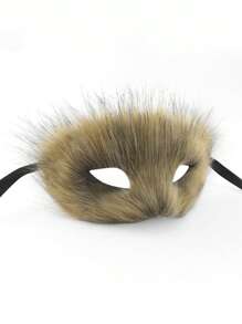 Plush Semi-Cover Seductive Fox Masquerade Mask