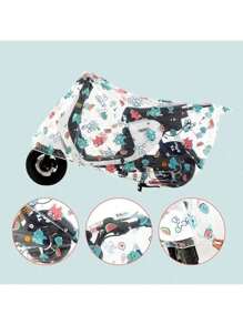 1 pieza Cubierta de lluvia/polvo para motocicleta, Cubierta universal impermeable para scooter y bicicleta, Cubierta antipolvo de PEVA para bicicleta eléctrica