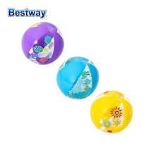 Bestway Bestway 31036 Three Color Giant Inflatable Beach Ball (1 Piece) - Perfect For Swimming Pool Parties, Beach Entertainment, And Summer Decoration. Full Of Vitality, Durable, And Lightweight. (NO Pumps)