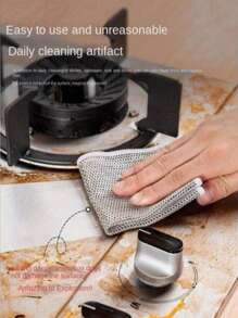 30pcs/20pcs/2pcs Metal Scouring Pads, Anti-Scratch Steel Wool Sponge, Multi-Purpose Metal Wire Dish Scrubber, Easy To Rinse, Reusable, Metal Wire Cleaning Cloth, Metal Wire Dish Cloth For Cleaning Pots, Pans, Utensils, Sink, Countertop, Stove, Reusable Kitchen Cleaning Towels, Dish Cloths, Lint-Free, Streak-Free, Washable Cleaning Rags, Kitchen Supplies, Kitchen Cleaning Tools, Cleaning, Kitchen Towels, Weddings, Mother's Day, Party Events