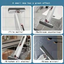 1pc Mini Retractable Dual-Use 360° Rotating Mop, For Household Cleaning Of Home, Living Room, Bedroom, Furniture And Windows, Glass Cleaning, Super Absorbent, Cleaning Supplies, Cleaning Tool, Window Cleaning Tool | Modern Mini Mop | Compact Design, Home Mop (Random Color)