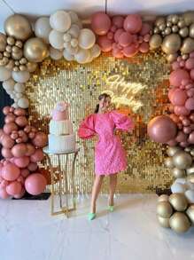 20PCS Shimmer Wall Backdrop Square Sequin Wall Panels Shimmer Backdrop Wall Decor , Birthday, Anniversary, Engagement And Bachelorette Decoration Party