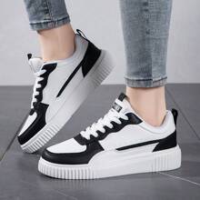 Unisex Casual Sneakers Size 36-45, Lace-Up Soft Bottom Flat Comfortable Shoes, Lightweight Low-Top Daily Small White Running Shoes For Men And Women