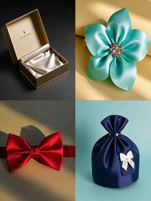 1 块黑色缎面面料，DIY 背景布，用于婚纱、礼服缝纫，适用于婚礼装饰、派对、宴会、生日活动、户外 - 黑色 - 查看 5