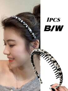 1 Peça Tiara de Cetim, Clipe de Cabelo Envolvido à Mão Adequado para Viagens, Festas, Uso Diário, Lavagem de Rosto, Máscara Facial