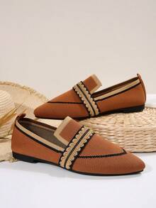 Nowe modne siatkowe damskie płaskie buty wsuwane ze spiczastym noskiem, miękkie, antypoślizgowe, oddychające, siateczkowe, codzienne buty