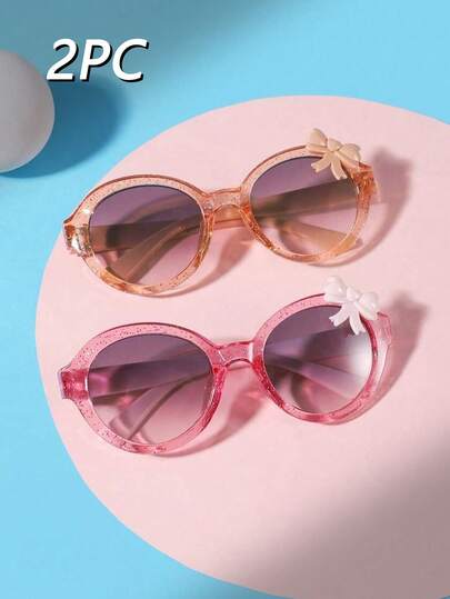 نظارتين للأطفال بأسلوب عصري مناسبة للبنين والبنات للاستخدام اليومي ، العطلات ، السفر ، الحفلات ، إكسسوارات التصوير