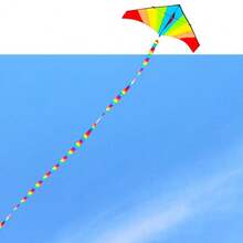 10m Rainbow Kite Tube Tail Outdoor Backyard Game Stunt Parafoil Kite Tail(Excluding Kites) - Multicolor - View 8