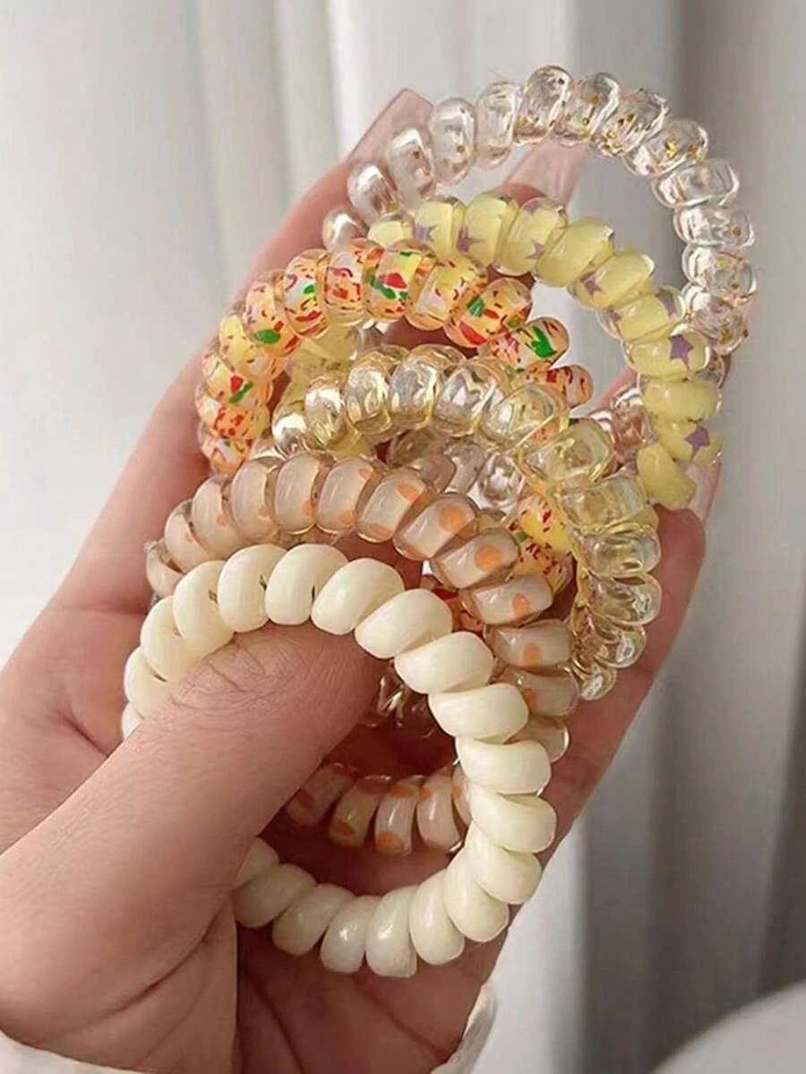 6 件套花卉印花发带，女士休闲可爱发带，适合日常生活，适合情人节，头饰