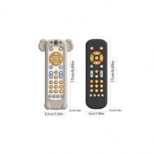 1 Pc Baby Remote Control Toys Are Suitable For Babies Over 6 Months Old, With Music, TV Remote Control Toys, And Children's Remote Control Toys. Children's Realistic Game Remote Control, Realistic Lighting And Sound - In English, French, And Spanish, Suitable For Baby Play - Does Not Contain Bisphenol A (Four Styles For You To Choose From)