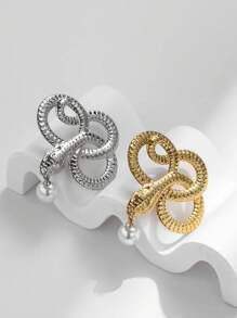 Broche géométrique en acier inoxydable pour femmes, accessoire mode, cadeau de mode