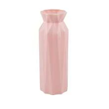 Modern Nordic Style Origami Art Flower Pot, Creative Cylindrical Vase, Suitable For Home Decoration, Wedding, Engagement, Birthday Party, Plastic, Bouquet Vase Photography Props And Creative Flower Art Perfect Choice, Vase Container Simple Geometric Flower Pot Decoration Living Room