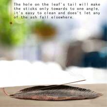 Juego de quemador de incienso - Recogedor de cenizas para varitas de incienso, de material de aleación de zinc durable, diseño natural moderno, bandeja recoge cenizas, ideal para meditación, yoga, hogar, oficina