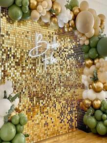 20PCS Shimmer Wall Backdrop Square Sequin Wall Panels Shimmer Backdrop Wall Decor , Birthday, Anniversary, Engagement And Bachelorette Decoration Party