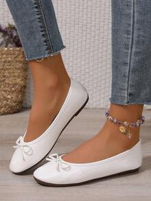 2025时尚百搭可爱蝴蝶软底芭蕾平底鞋