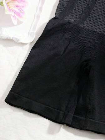 CELILIN 2 Packs Women High Waisted Breathable Waist Control Shapewear Shorts Tummy Trimmer