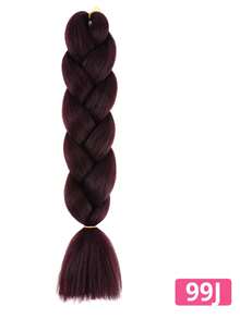 Tóc tết tổng hợp Jumbo dài 24 inch Tóc tết màu Afro cho tóc tết - màu đen - Xem 6